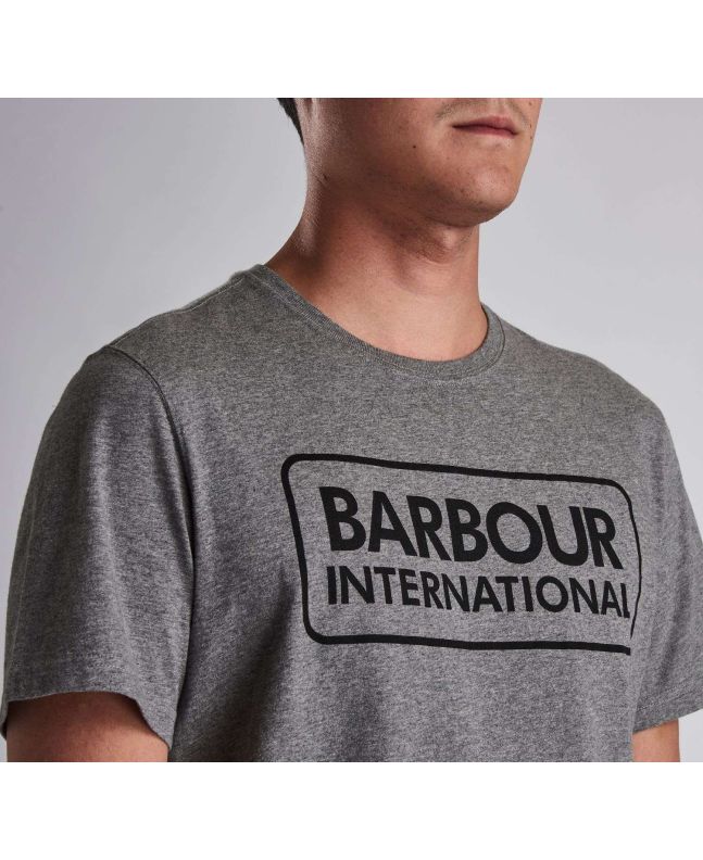 Spezial Madrid Barbour International Graphic Tee Anthracite