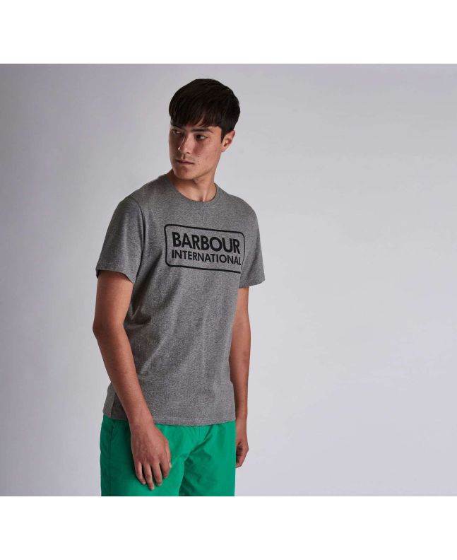 Spezial Madrid Barbour International Graphic Tee Anthracite