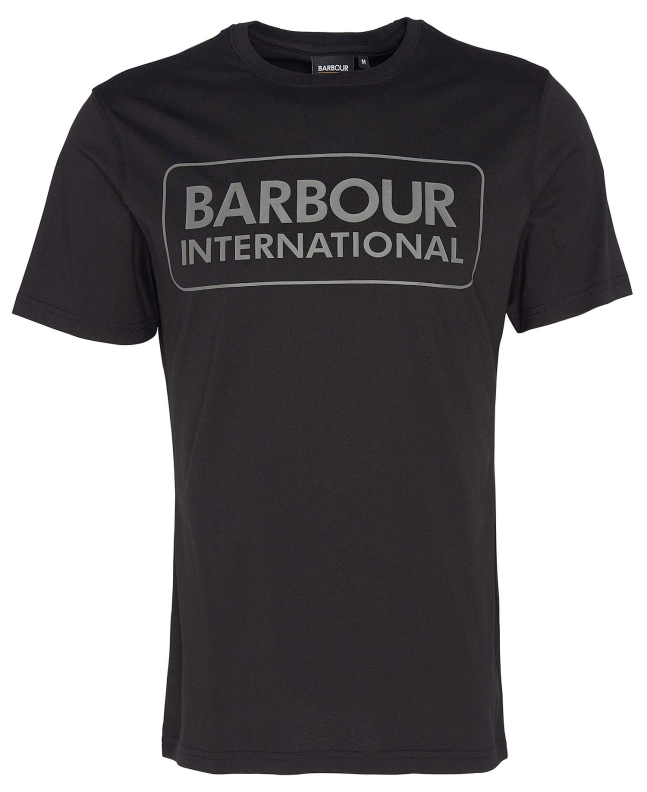 spezial madrid Barbour International Graphic Tee Black & Pewter