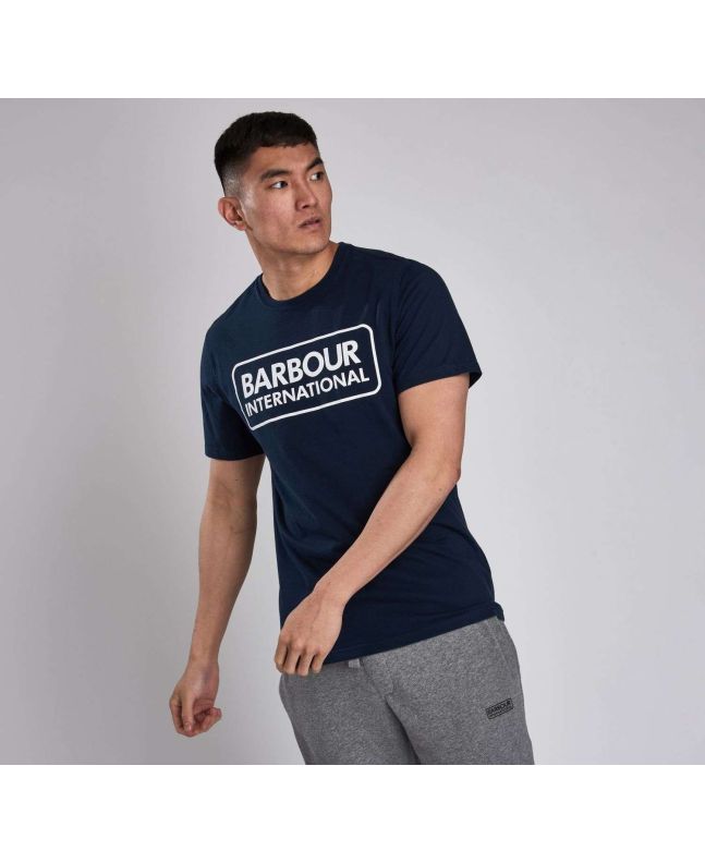 Spezial Madrid Barbour International Graphic Tee Navy