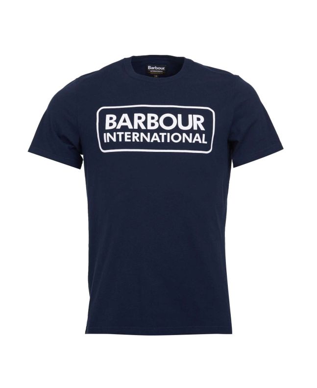 spezial madrid Barbour International Graphic Tee Navy