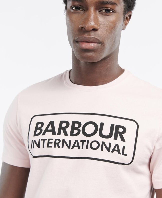 Spezial Madrid Barbour International Graphic Tee Pink Cinder