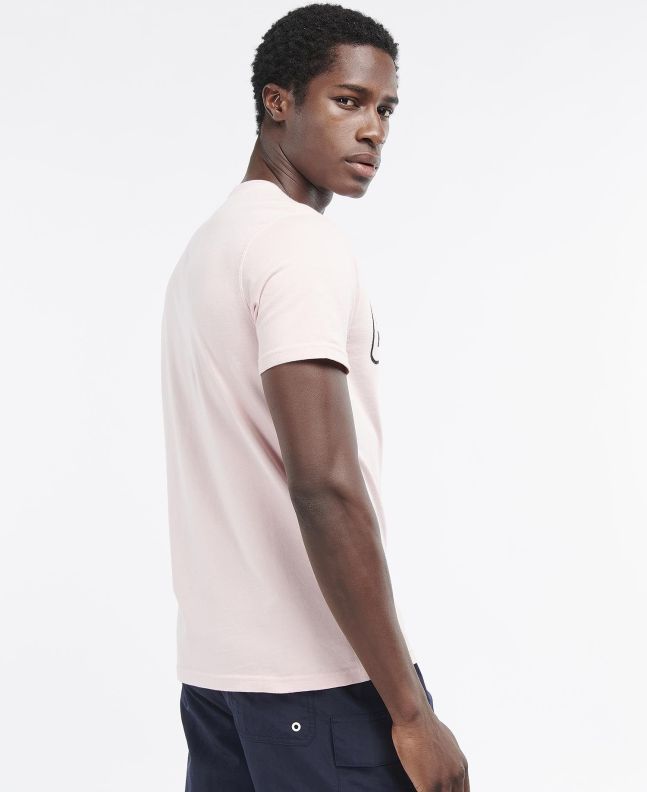 Spezial Madrid Barbour International Graphic Tee Pink Cinder