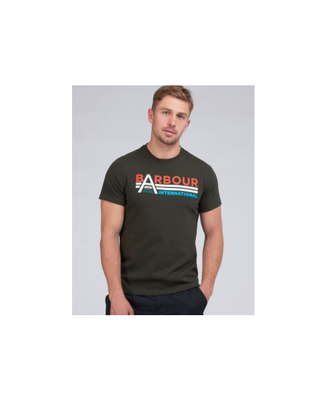 Spezial Madrid Barbour International Legacy A7 Tee Forest
