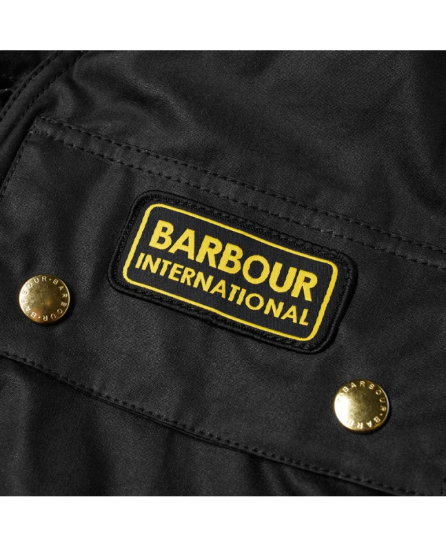 Spezial Madrid Barbour International Original Wax Jacket Black
