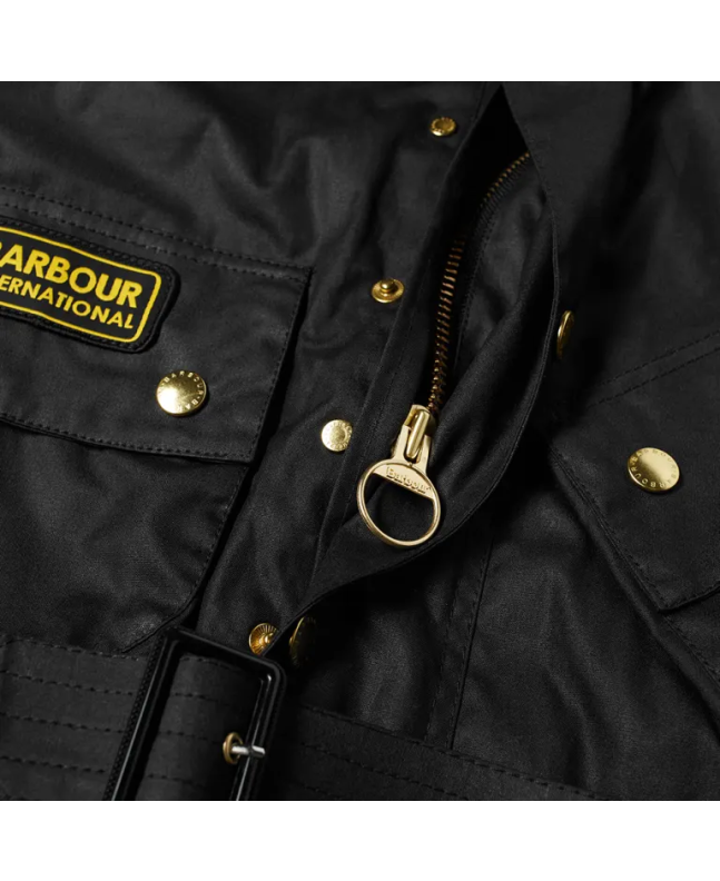 Spezial Madrid Barbour International Original Wax Jacket Black