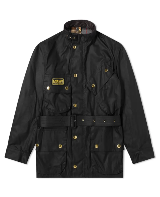 spezial madrid Barbour International Original Wax Jacket Black