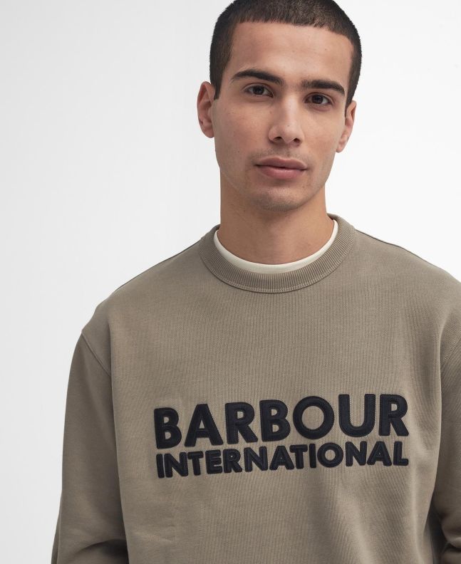 Spezial Madrid Barbour International Otis Logo Sweatshirt Brindle