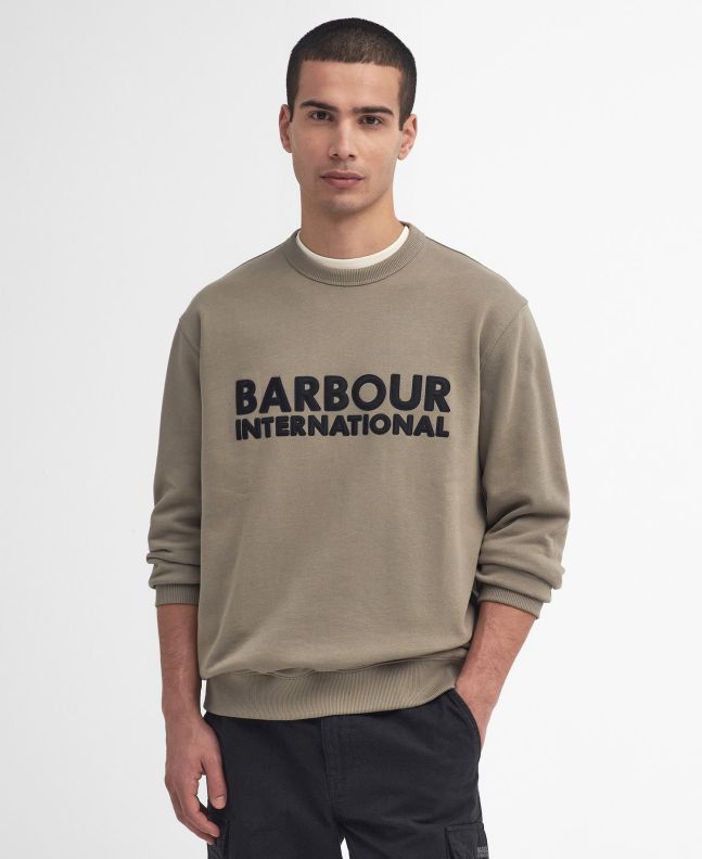 Spezial Madrid Barbour International Otis Logo Sweatshirt Brindle