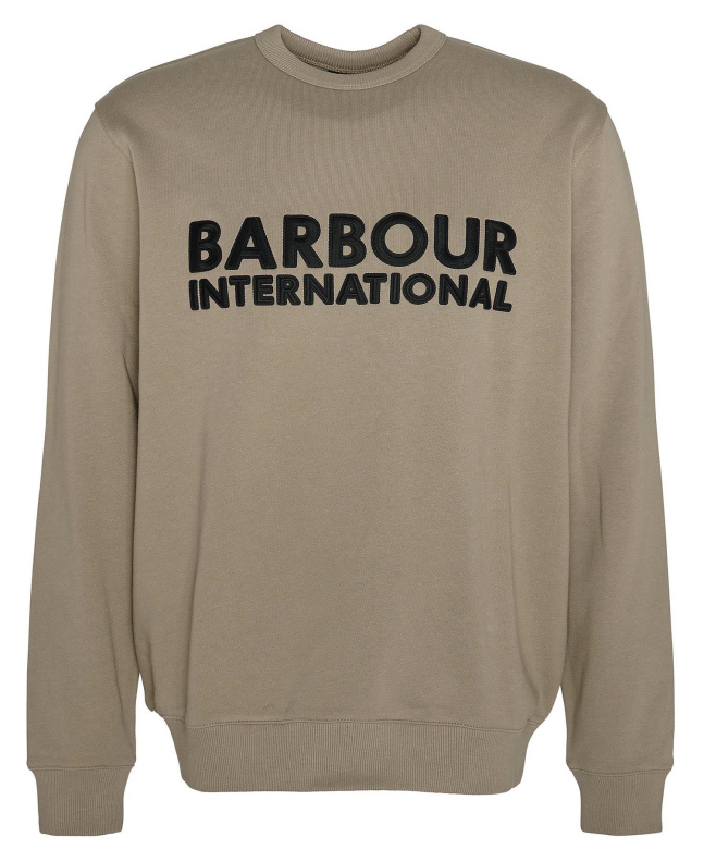spezial madrid Barbour International Otis Logo Sweatshirt Brindle