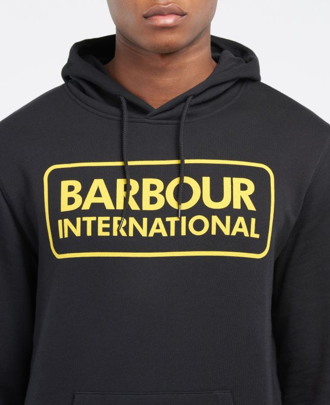 Spezial Madrid Barbour International Pop Over Hoodie Black