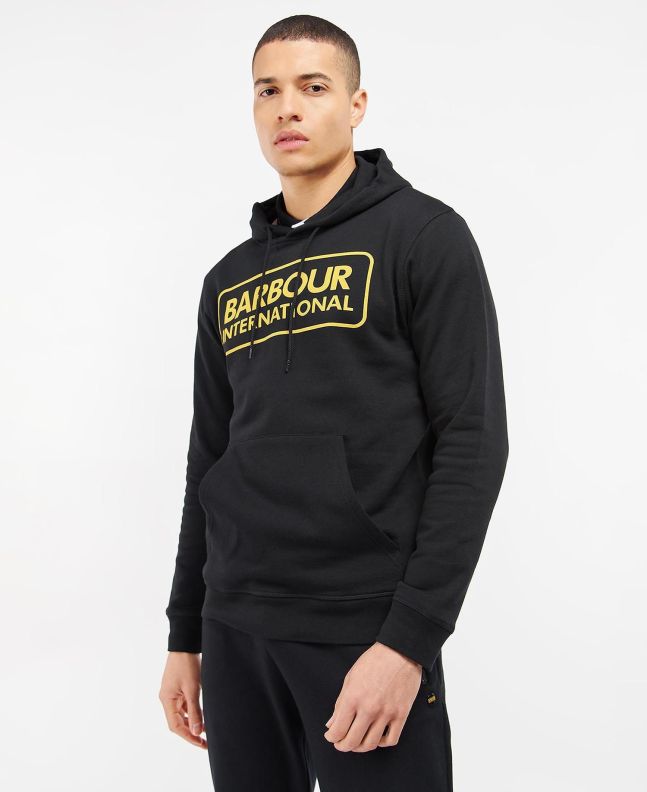 Spezial Madrid Barbour International Pop Over Hoodie Black