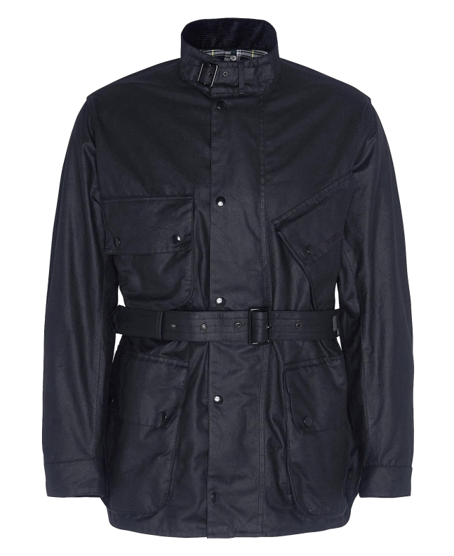 spezial madrid Barbour International Reflective A7 Waxed Jacket Classic Black