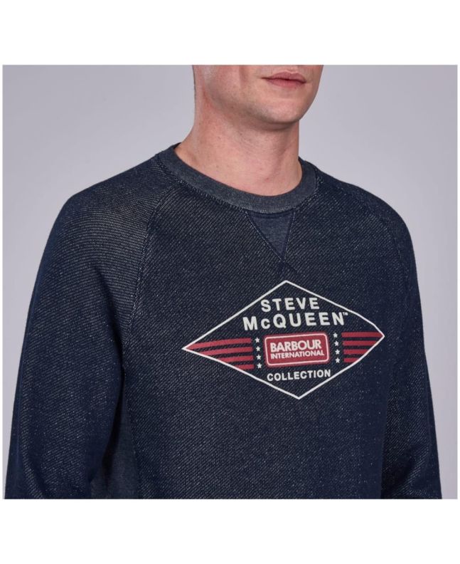 Spezial Madrid Barbour International SMQ Application Sweatshirt Navy
