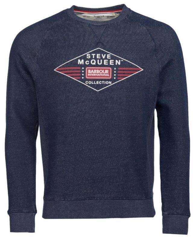 spezial madrid Barbour International SMQ Application Sweatshirt Navy