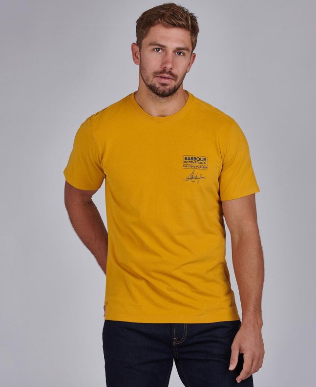 Spezial Madrid Barbour International SMQ Signature Tee Harvest Gold
