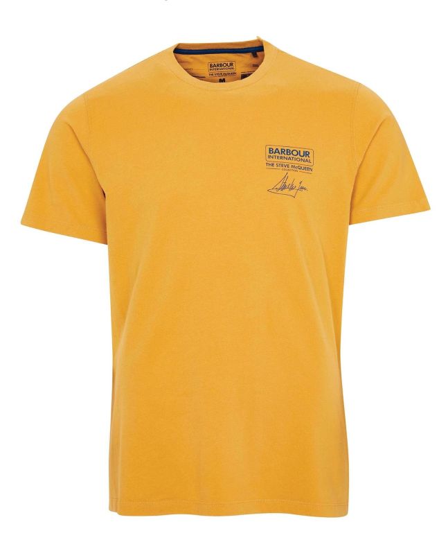 spezial madrid Barbour International SMQ Signature Tee Harvest Gold