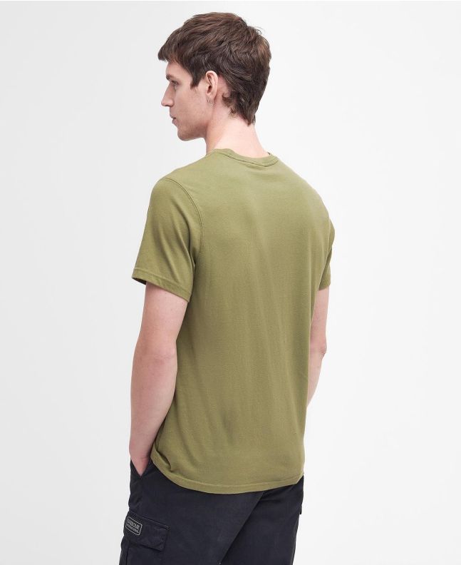 Spezial Madrid Barbour International Socket Graphic Tee Olive Branch