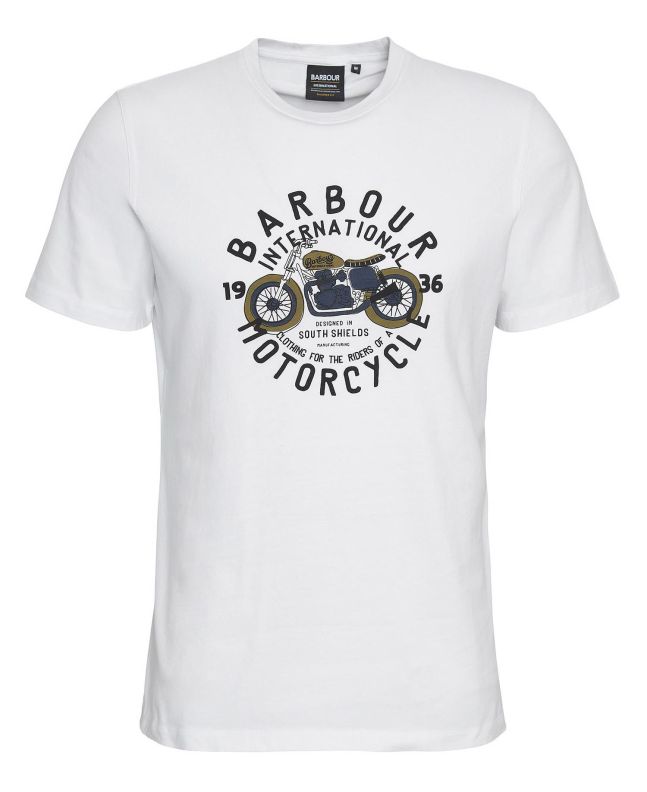 spezial madrid Barbour International Spirit Graphic Tee Whisper White