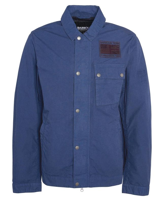 spezial madrid Barbour International Workers Casual Jacket Washed Cobalt