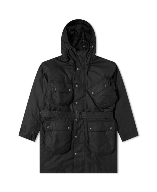 Spezial Madrid Barbour Internetional X Engineered Garments Brookdale Wax Jacket Black