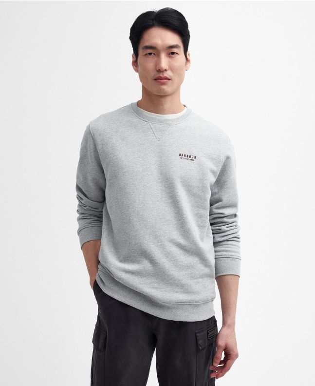 Spezial Madrid Barbour Jack Graphic Sweatshirt Grey Marl