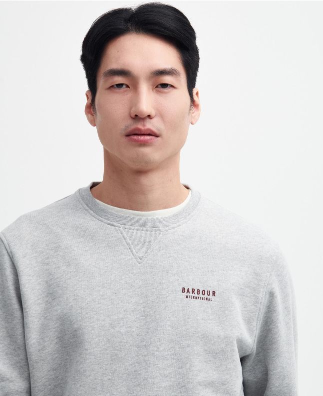 Spezial Madrid Barbour Jack Graphic Sweatshirt Grey Marl