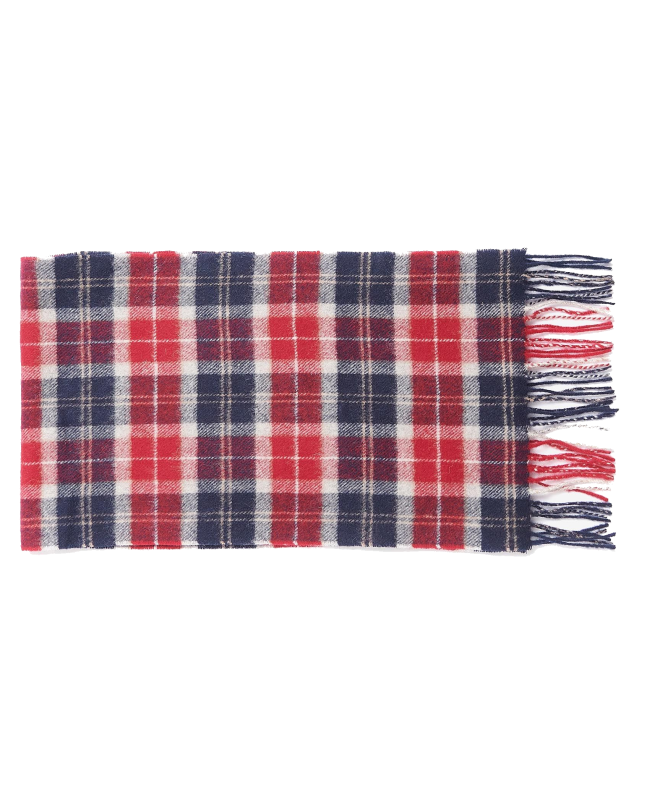 spezial madrid Barbour Tartan Lambswool Scarf Cranberry Tartan