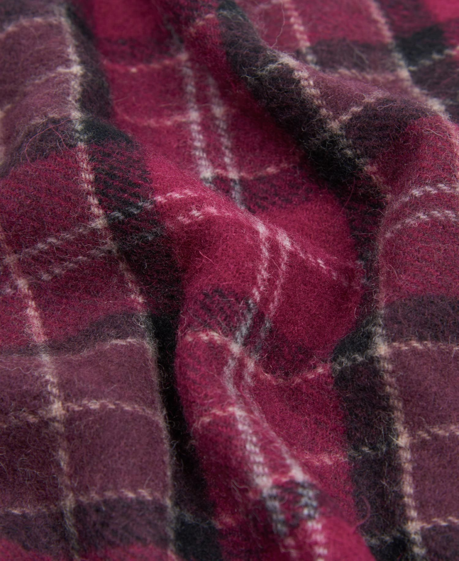 Spezial Madrid Barbour Tartan Lambswool Scarf Winter Red Tartan