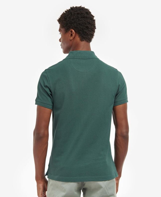 Spezial Madrid Barbour Tartan Pique Polo Green Gables