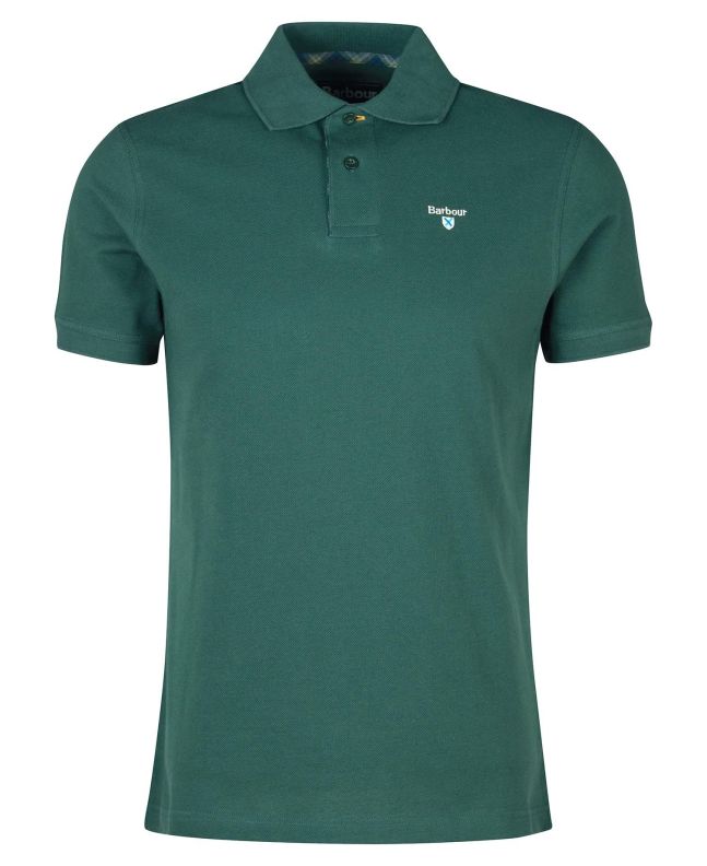 spezial madrid Barbour Tartan Pique Polo Green Gables