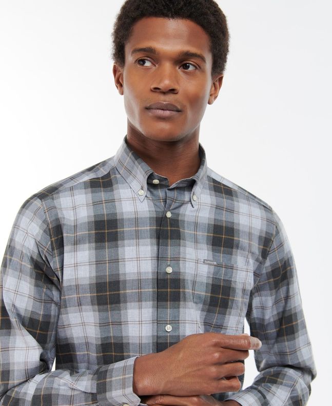 Spezial Madrid Barbour Wetheram Shirt Classic Grey Stone