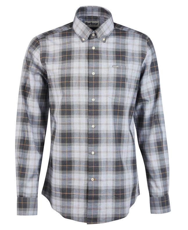 spezial madrid Barbour Wetheram Shirt Classic Grey Stone