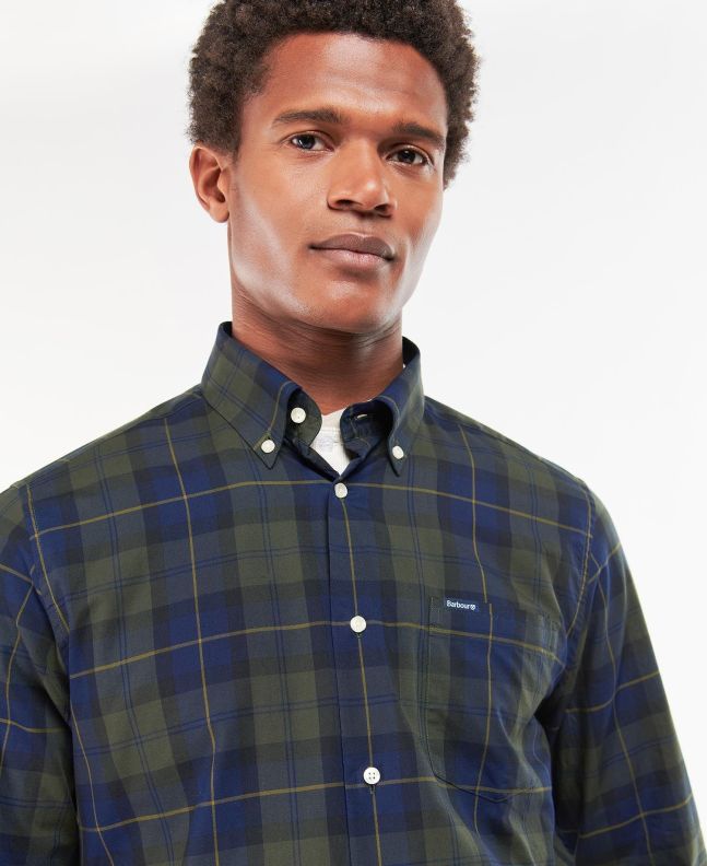 Spezial Madrid Barbour Wetheram Shirt Classic Olive Night