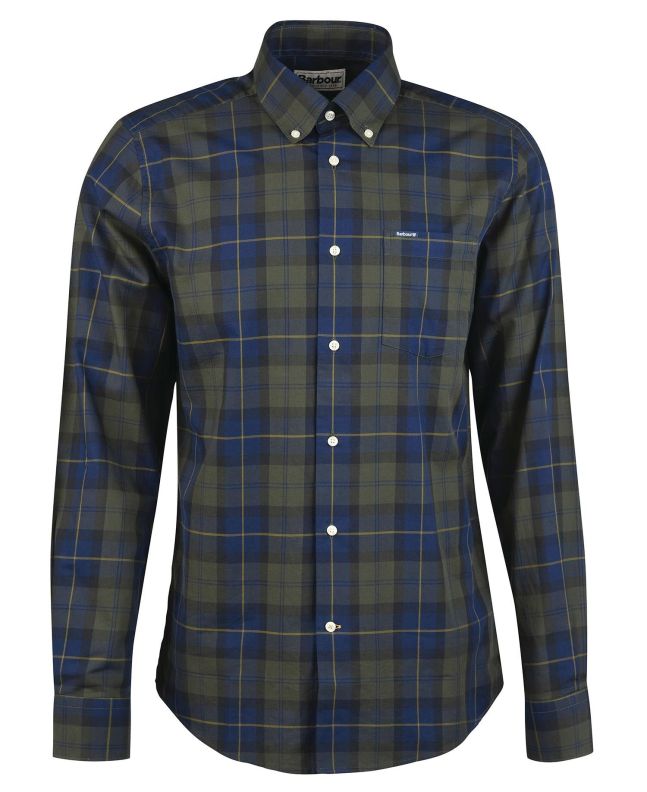 Spezial Madrid Barbour Wetheram Shirt Classic Olive Night