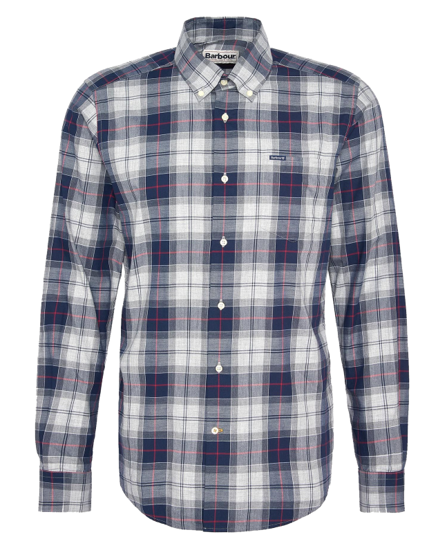 spezial madrid Barbour Wetherham Tailored Shirt Blue Granite