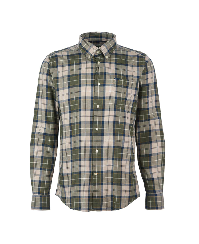 spezial madrid Barbour Wetherham Tailored Shirt Forest Mist
