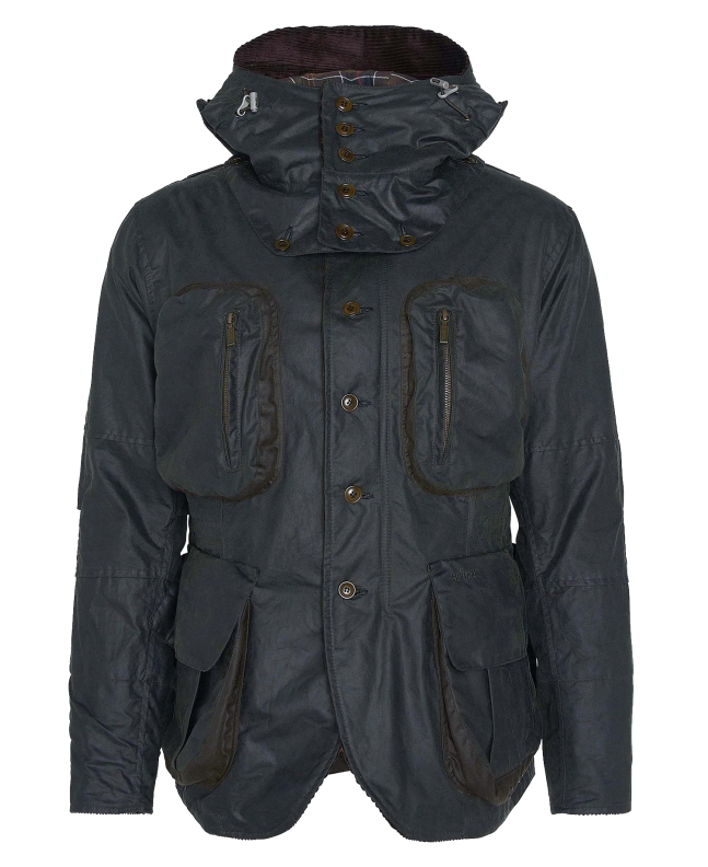 spezial madrid Barbour x TO KI TO Outland Waxed Jacket Sage