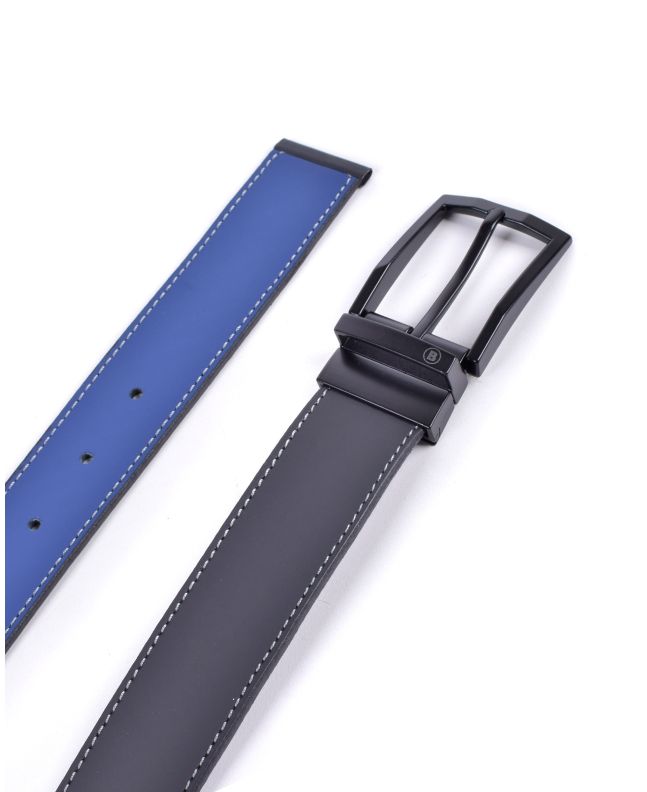 Spezial Madrid Bellido B-Urban Reversible Leather Belt Black & Blue