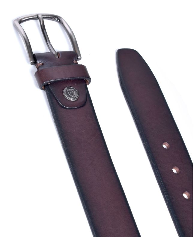 Spezial Madrid Bellido Jeans Leather Belt Dark Brown