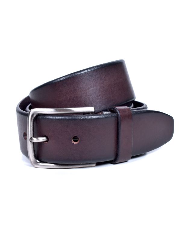 spezial madrid Bellido Jeans Leather Belt Dark Brown