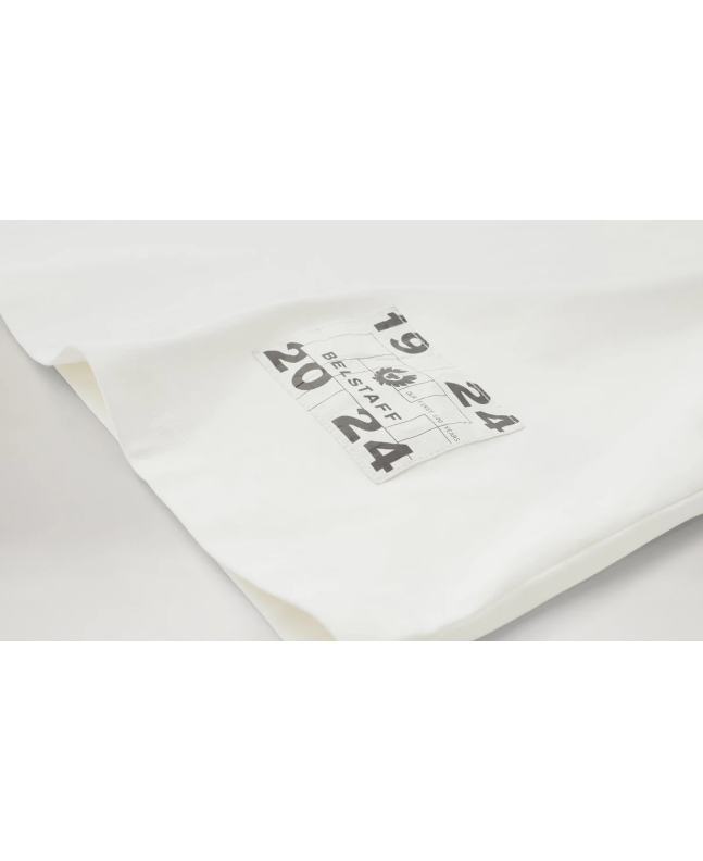 Spezial Madrid Belstaff Centenary Aplique Label Tee Chalk