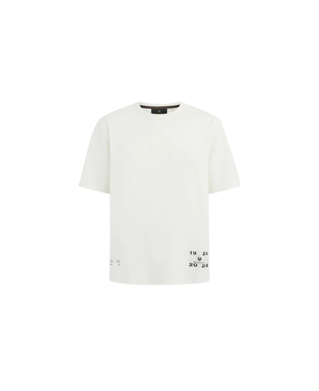 spezial madrid Belstaff Centenary Aplique Label Tee Chalk