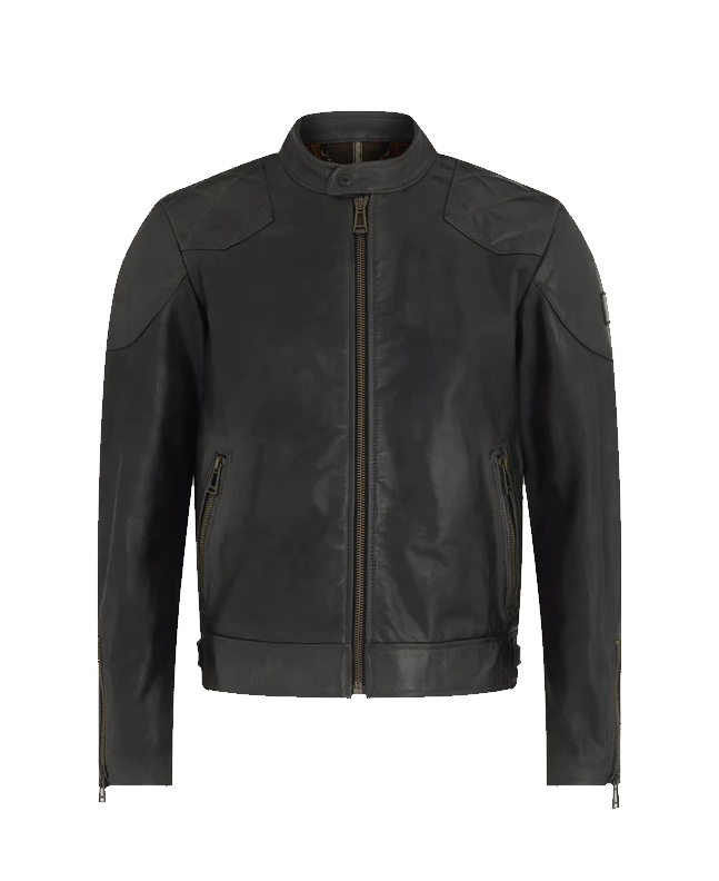 spezial madrid Belstaff Legacy Outlaw Waxed Leather Antique Black