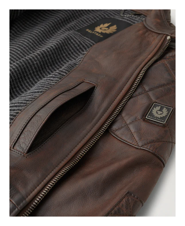 Spezial Madrid Belstaff Legacy Outlaw Waxed Leather Dark Deep Copper