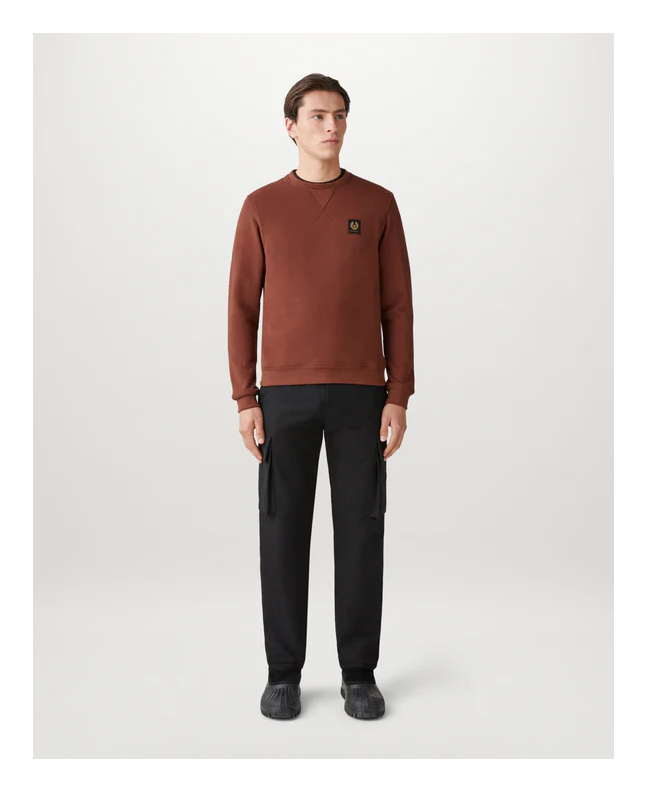 Spezial Madrid Belstaff Logo Sweatshirt Deep Copper