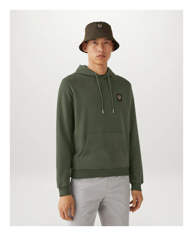 Spezial Madrid Belstaff Patch Popover Hoody Tile Green