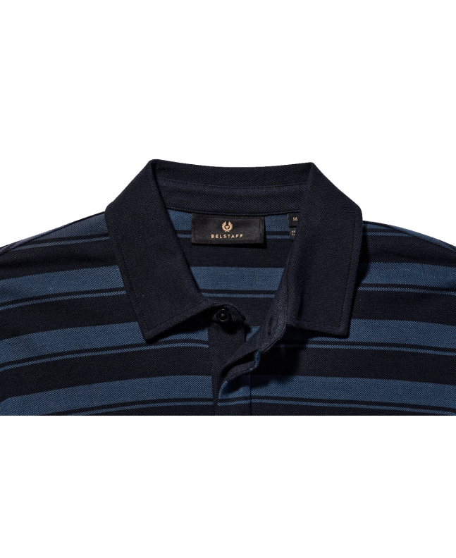 spezial Madrid Belstaff River Cotton Pique Insignia Blue & Dark Ink
