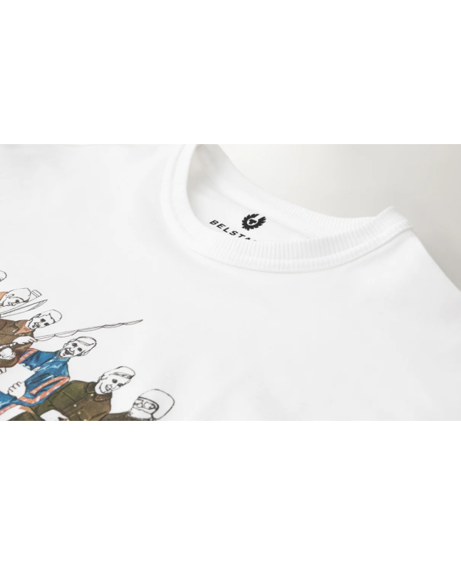 Spezial Madrid Belstaff Sportman Graphic Print Tee White
