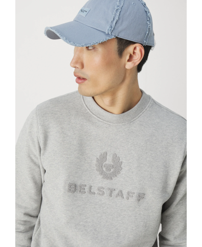 Spezial Madrid Belstaff Varsity Sweatshirt Old Silver Heather